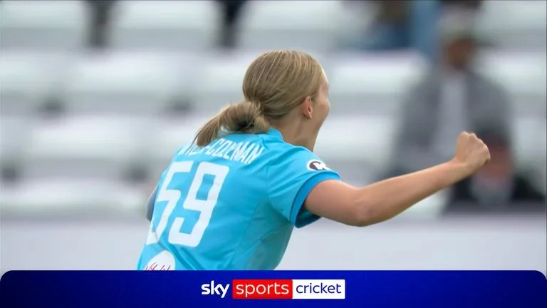 Tilly Corteen-Coleman claims her debut wicket for England!